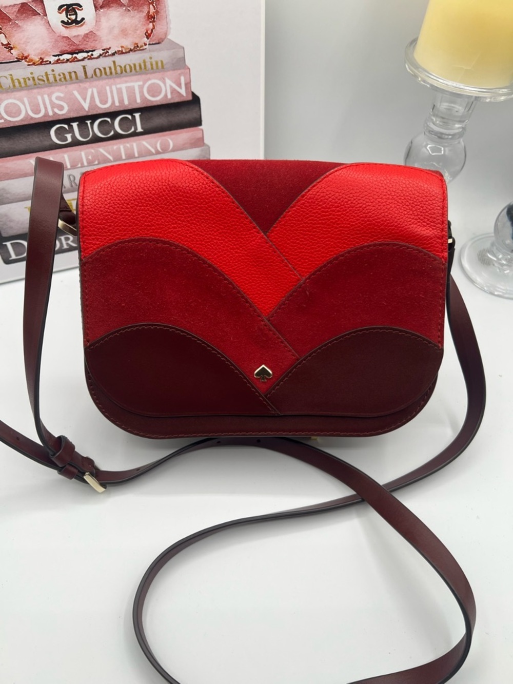 Kate Spade Nadine Patchwork Bag in Leather and Suede - Picture 5 of 10